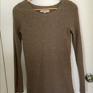 Loft Brown Sweater Dress, size M